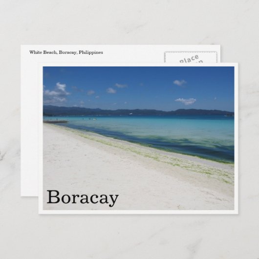 wittestrandboracay briefkaart (Voorkant / Achterkant)