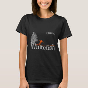 Wittevis Montana stijl jaren 80 vintage skiën T-shirt