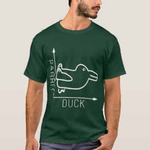Wittgenstein Konijn Eend Illusie grappige vrienden T-shirt