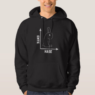 Wittgenstein konijn optische illusie hoodie