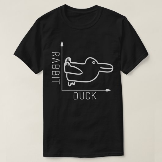 Wittgenstein Rabbit Duck Philosopher Premium T-shirt (Design voorkant)