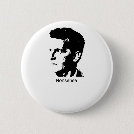 Wittgenstein's charme ronde button 5,7 cm (Voorkant)