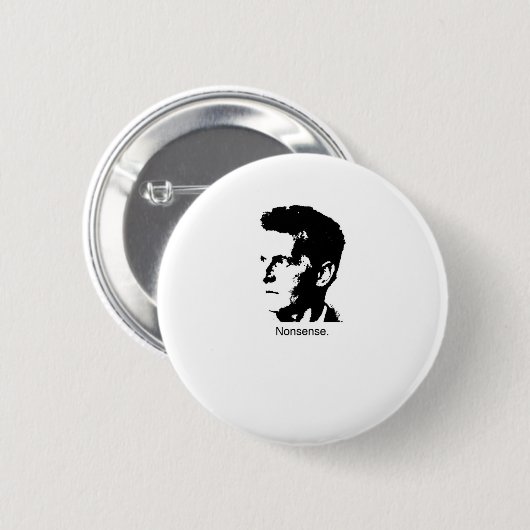 Wittgenstein's charme ronde button 5,7 cm (Voorkant /achterkant)