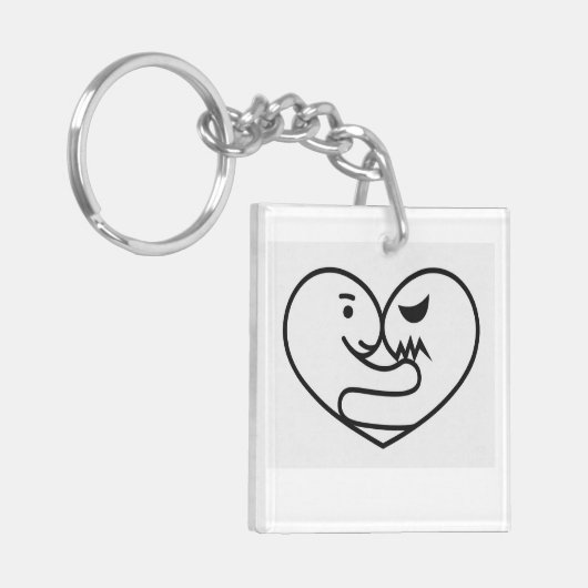 Wittle Love Dinosaurs Sleutelhanger (Voorkant Links)