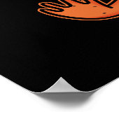 Wittle Wizard Funny Lizard Pun Dark BG Poster (Hoek)