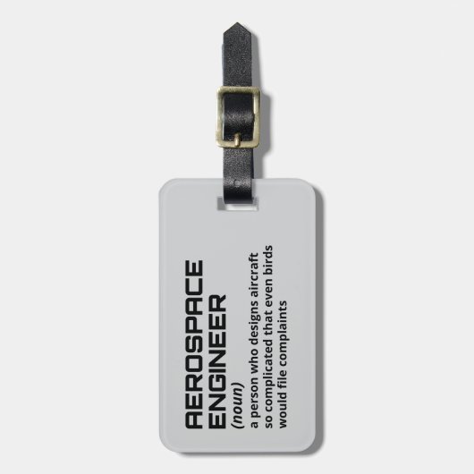 Witty Aerospace Engineer Travel Bagagelabel (Voorkant verticaal)