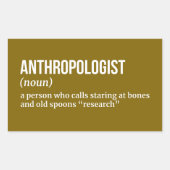 Witty Anthropologist Sticker (Voorkant)