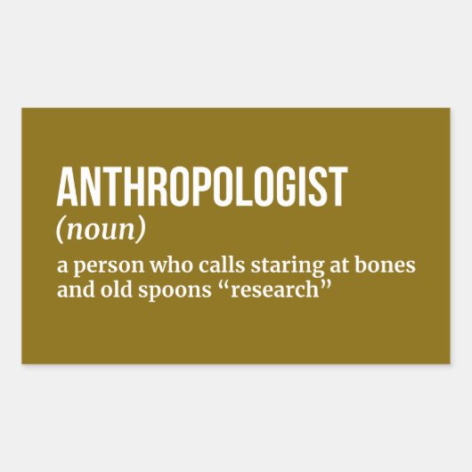 Witty Anthropologist Sticker (Voorkant)