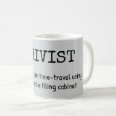 Witty Archivist Definition Coffee Mok (Voorkant rechts)