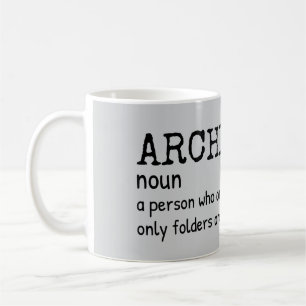 Witty Archivist Definition Coffee Mok