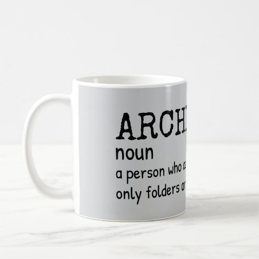 Witty Archivist Definition Coffee Mok (Links)