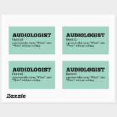 Witty Audiologist Definition Sticker (Vel)