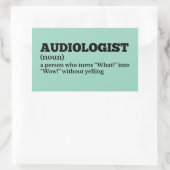 Witty Audiologist Definition Sticker (Tas)