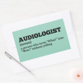 Witty Audiologist Definition Sticker (Envelop)