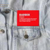Witty Barber-definitie Button (Insitu)