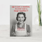 Witty Birthday card  Kaart (Voorkant)