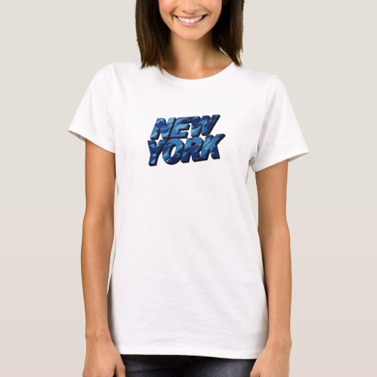 Witty Blue NEW YORK T-shirt (Voorkant)