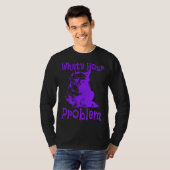 Witty Cat With An Attitude Dislike People Anti Soc T-shirt (Voorkant volledig)