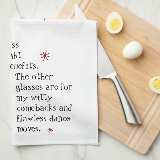 Witty Comebacks Wijn Quote Zwart Kat Theedoek (Quarter Fold)