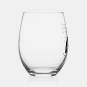 Witty Comebacks Wijn Quote Zwart Kat Wijnglas Zonder Voet (Rechts)