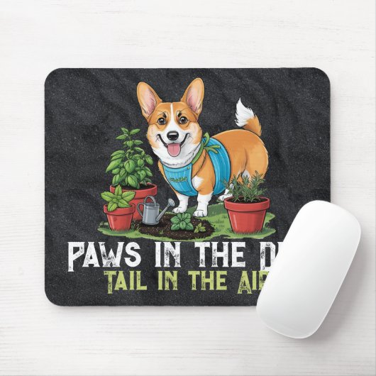 Witty Corgi Mousepad Muismat (Met muis)
