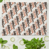 Witty Crow Art Nouveau keukenhanddoeken (Gevouwen)