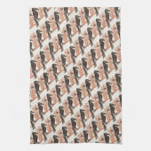 Witty Crow Art Nouveau keukenhanddoeken (Verticaal)