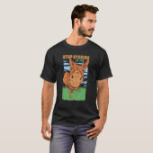 Witty Donkey Butt Gezegde Memes Pun Donkey Animal T-shirt (Voorkant volledig)