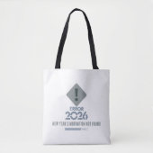 Witty Error 2026 Tech Humor Shoulder Tote Bag (Voorkant)