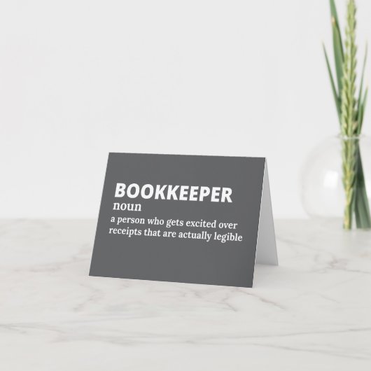 Witty Finance-definitie Bedankkaart (Voorkant)