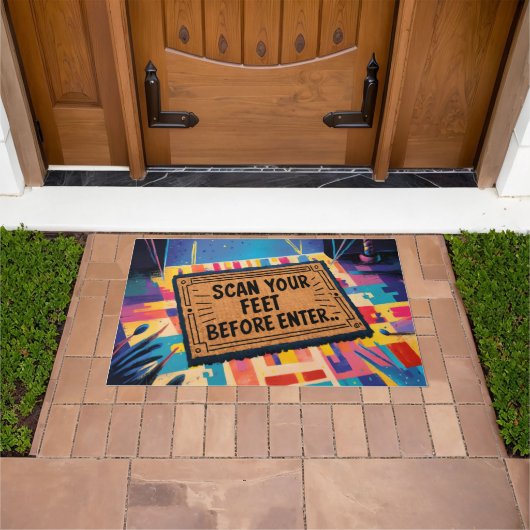 Witty Footmark Barcode Deurmat (Buiten)