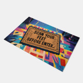 Witty Footmark Barcode Deurmat (Schuin)