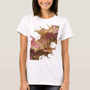 Witty Gold GOLDEN GLAMOUR 3D tekst kunst T-shirt
