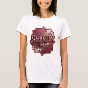 Witty Gold SLIMMER DAN JIJ Artistiek motief T-shirt