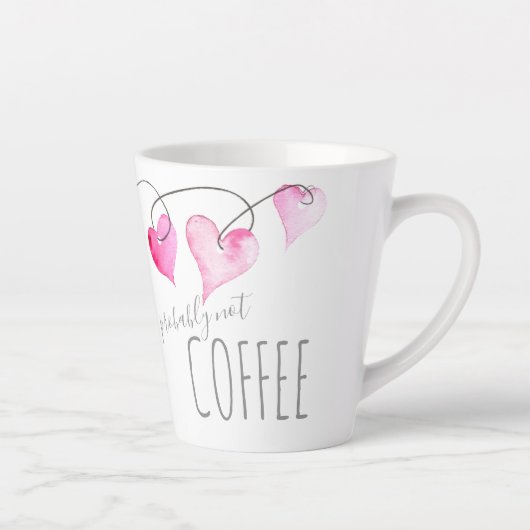 Witty Hearts Valentijnsdag Gift Latte Mok (Rechts)