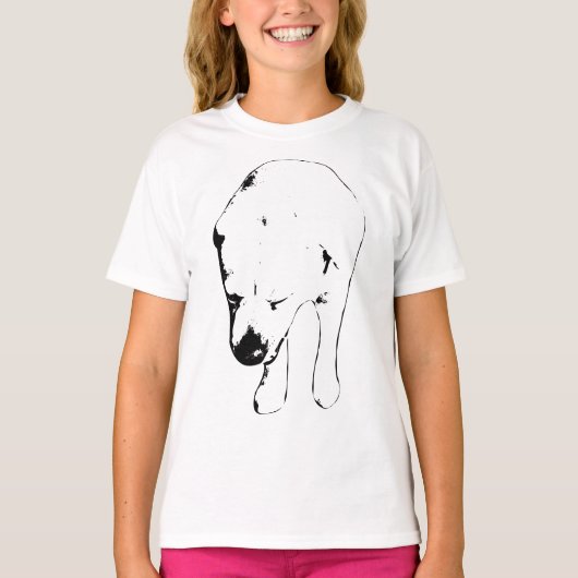 Witty Labrador Grin, vakantie met het hoofd naar b T-shirt (Voorkant)