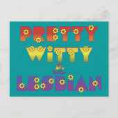  Witty Lesbian Briefkaart (Voorkant)