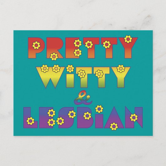  Witty Lesbian Briefkaart (Voorkant)