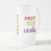 Witty Lesbian Matglas Bierpul (Voorkant rechts)