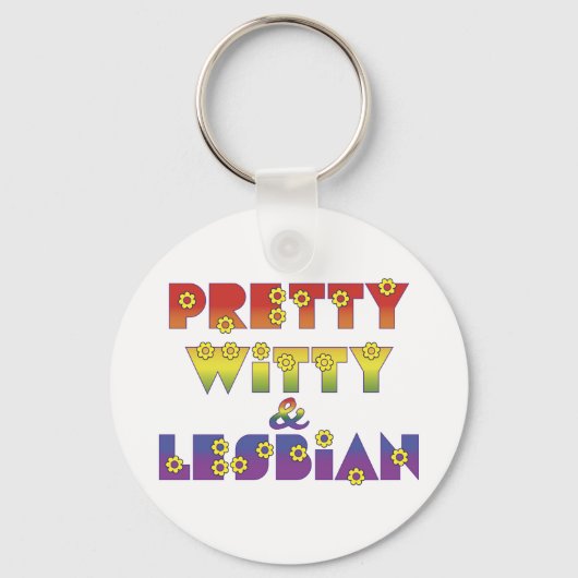  Witty Lesbian Sleutelhanger (Voorkant)