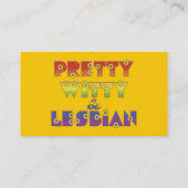  Witty Lesbian Visitekaartje (Achterkant)