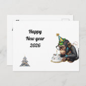 Witty New Year Greeting Card Briefkaart (Voorkant / Achterkant)