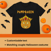 Witty Queen Pumpkin Pun Couple Halloween Costume T-shirt