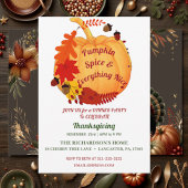 Witty Quote Oranje Herfst Foliage Pumpkin Spice Kaart