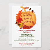 Witty Quote Oranje Herfst Foliage Pumpkin Spice Kaart (Voorkant)