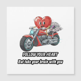 witty relationship quote gift heart riding bike