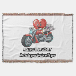 witty relationship quote gift heart riding bike deken
