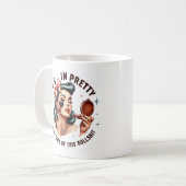 Witty Retro Girl - Moe van Bull Tri-Blend Koffiemok (Voorkant links)
