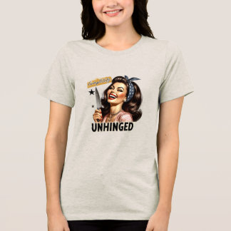 Witty Retro Girl – volledig losgeslagen tri-blend Shirt