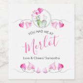 Witty Valentijnsdag Wine Gifts Wijn Etiket (Enkel label)